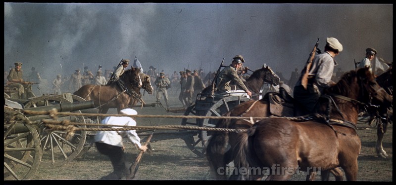 Кадр из фильма «Первая конная» (1984). Скан 4К с 70-мм позитива.