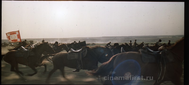 Кадр из фильма «Первая конная» (1984). Скан 4К с 70-мм позитива.