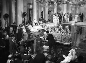 Рабочий момент съемок Фильм Старинный водевиль 1946 