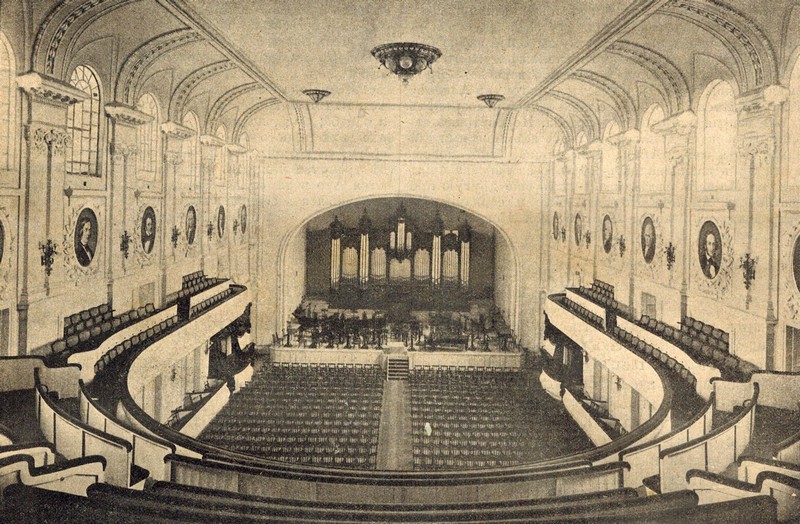 Большой зал мск консерватории в начале 20-го века