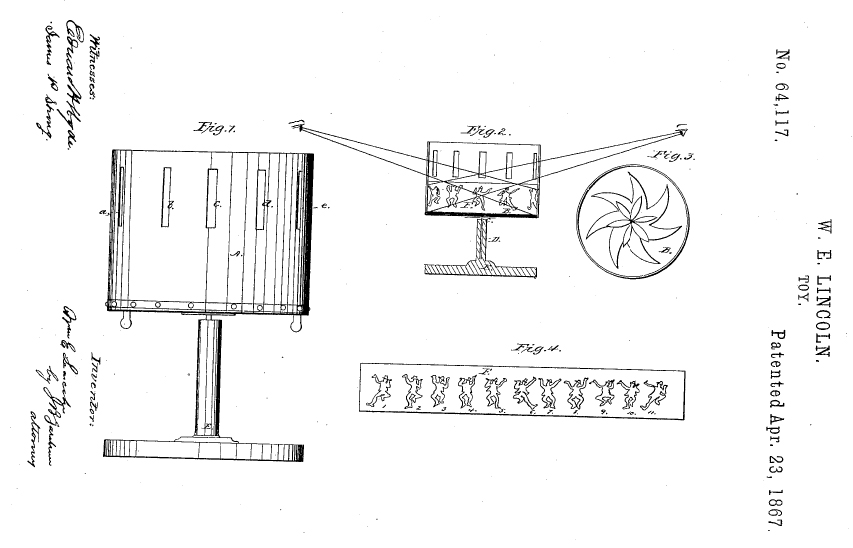Описание «Zoetrope» в патенте.