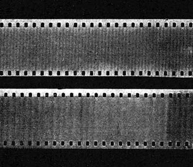 Оптическая фонограмма на 35мм кинопленке для Фотографофона Румера