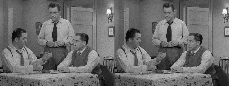 Стереопара из фильма "Man In The Dark" (Мужчина в темноте)(1953)