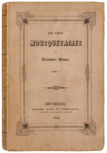 Первое издание романа А.Дюма "Три мушкетера" (Duma "Les trois mousquetaires") (1844)