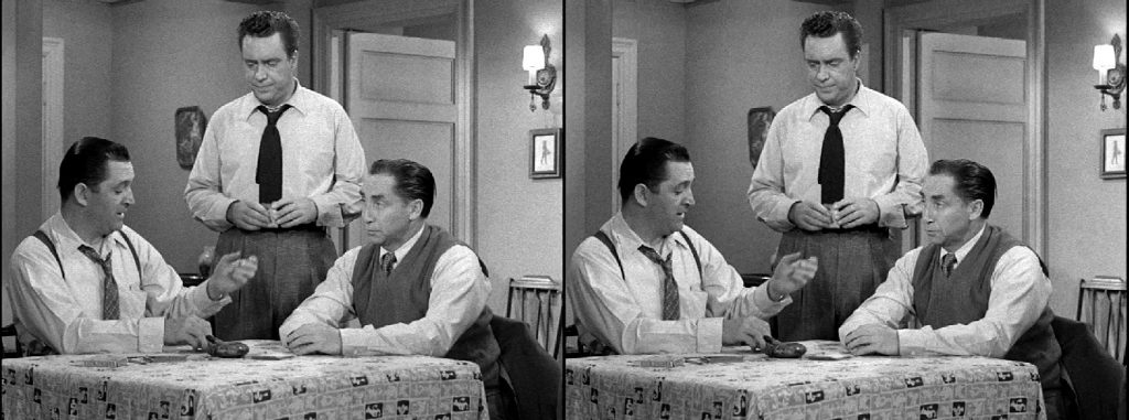 Стереопара из фильма "Мужчина в темноте" (Man in the Dark) ( Человек в темноте) (1953)
