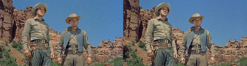 Стереопара из фильма "Оружие ярости в 3Д" (Gun Fury 3D) (1953)