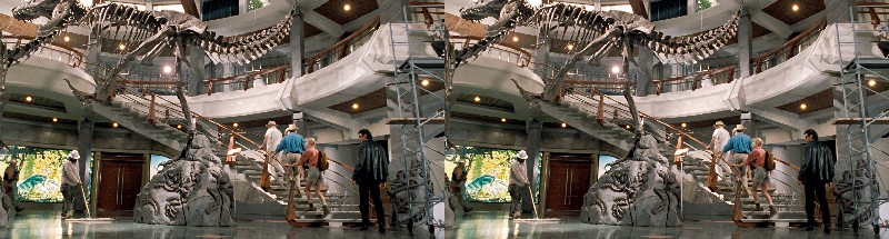 Стереопара из фильма "Jurassic Park" (Парк Юрского периода) (1993)