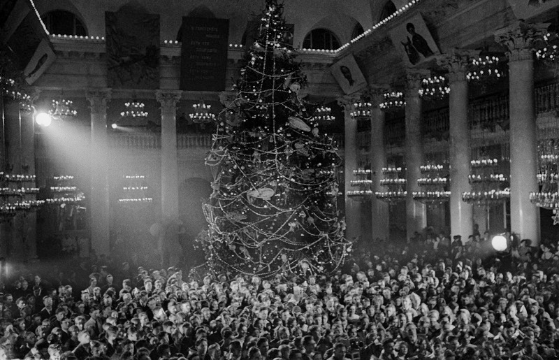 Праздника новогодней елки в Колонном зале Дома Союзов 1935 года