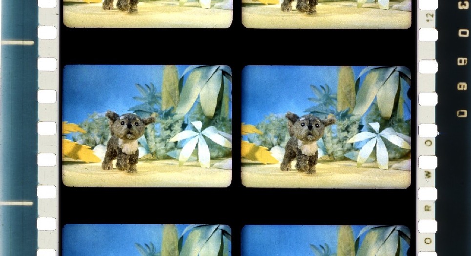 Кадр из экспериментальной съемки по системе "Стерео-70" кукольного анимационного фильма (1976)