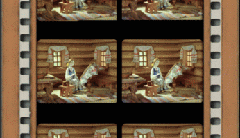 70мм позитив со стереопарой по системе «Стерео-70» из фильма "Волшебное озеро"(1979)